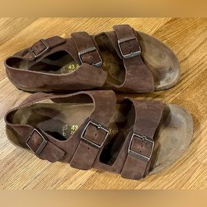 Birkenstock brown Milano Sz 43 men’s 10.5 women’s 12.5 EUC